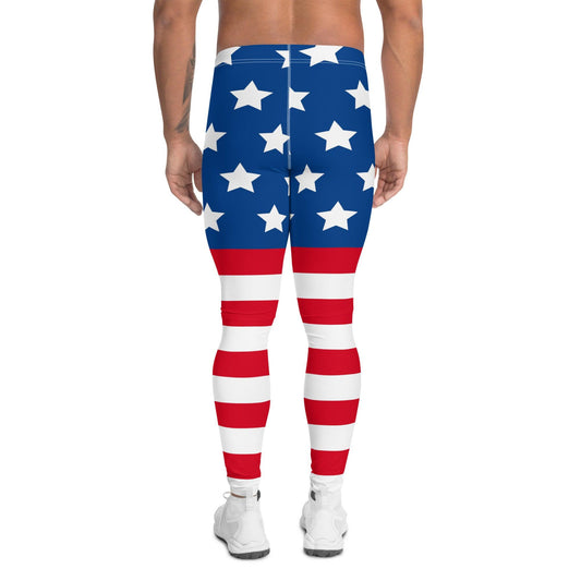 Stars and Stripes Men's Leggings - Gizmo Graphic Works
